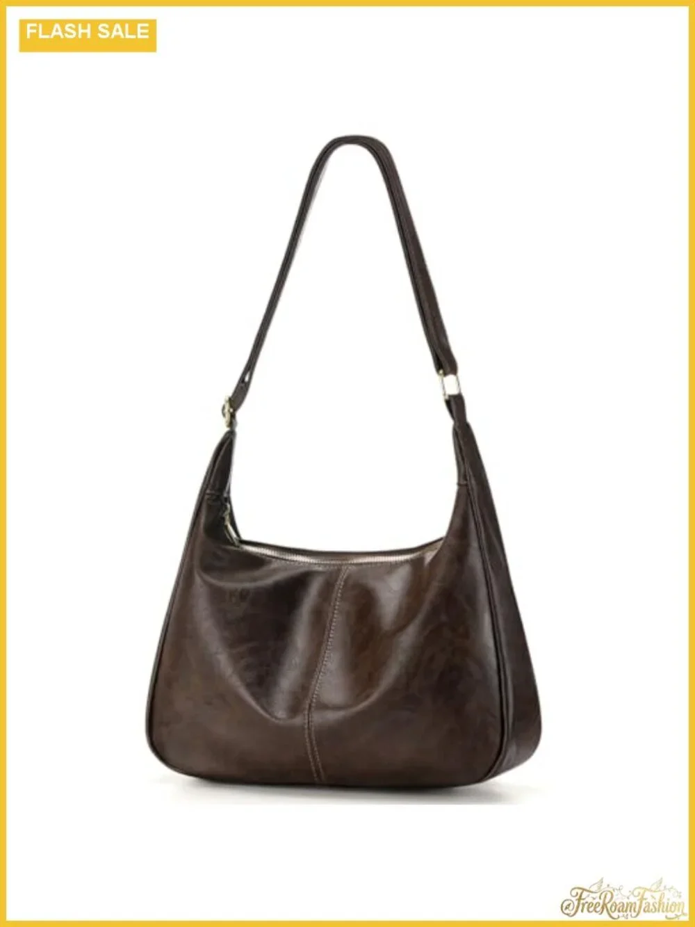Women's Hobo Bag Soft Slouchy Shoulder Purse Adjustable Strap PU Leather